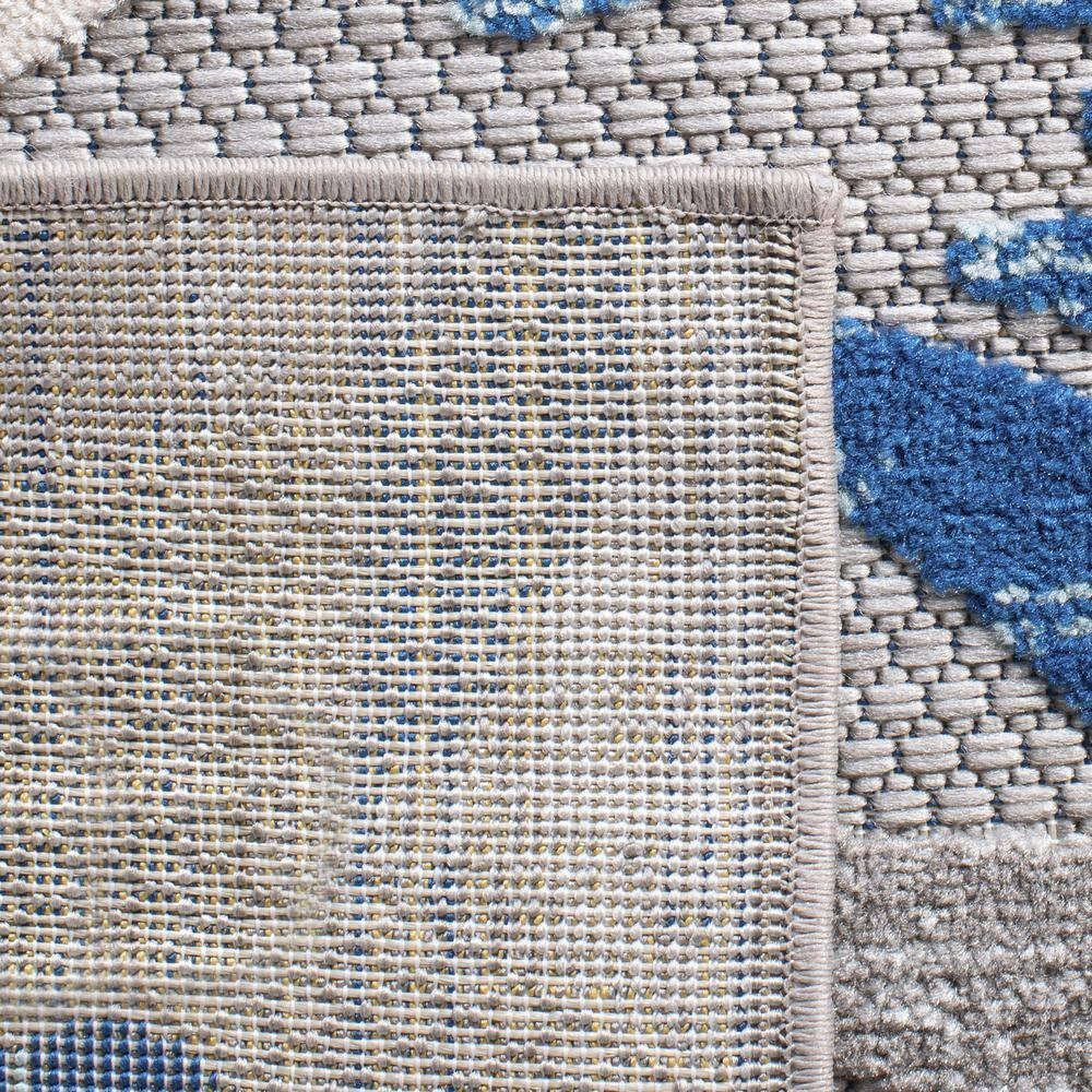 Cabana CBN800 Power Loomed Indoor/Outdoor Area Rug - Grey/Blue - 6'x9' - Safavieh.