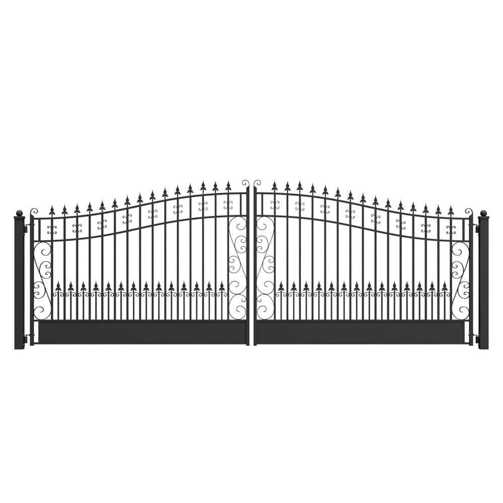 ALEKO Steel Dual Swing Driveway Gate - VENICE Style