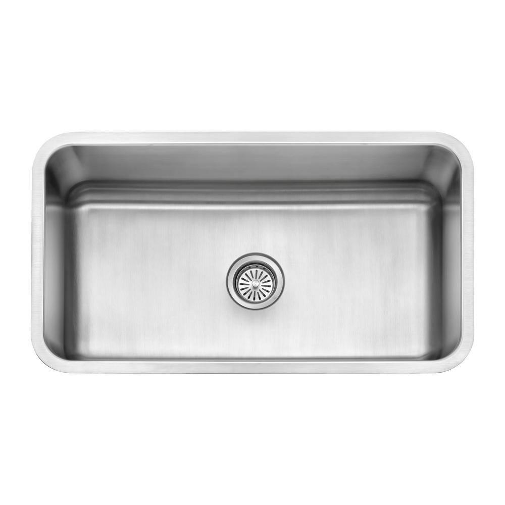 JASSFERRY Undermount Kitchen Sink Single Bowl 32 Inch, 32", 16-gauge Stainless Steel