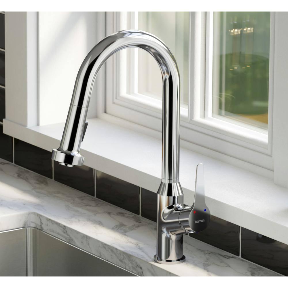 Karran Scottsdale Single Handle Pull Down Sprayer Kitchen Faucet