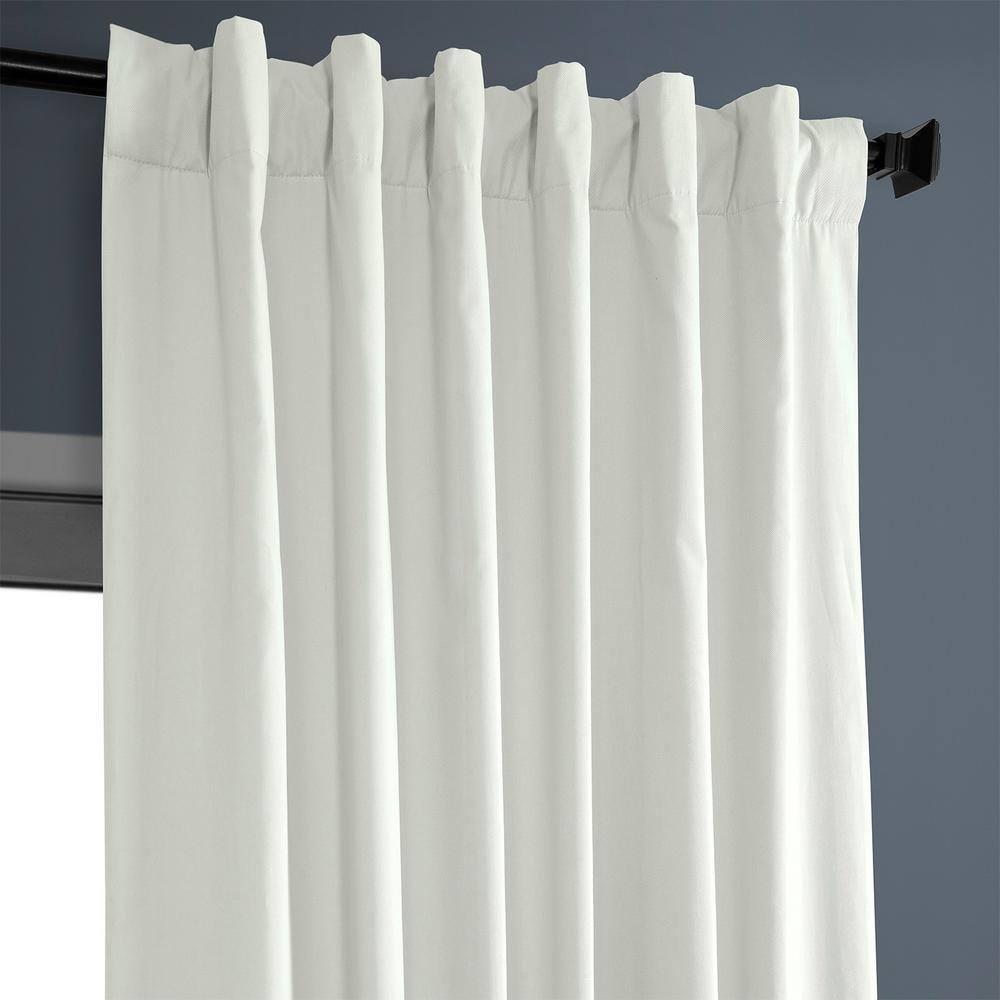 Fresh Popcorn Solid Cotton Blackout Curtain (1 Panel), Fresh Popcorn, 50W X 84L