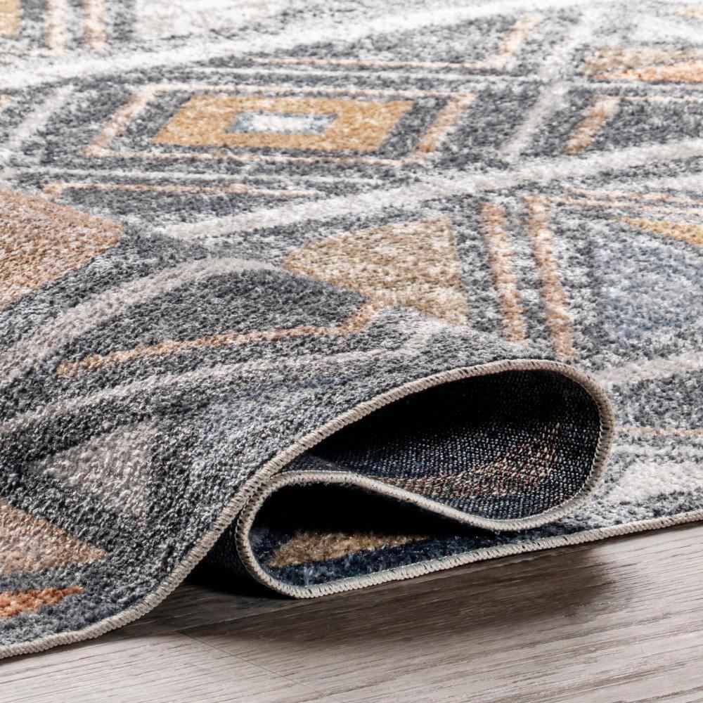 Nuloom Dolina Stripes Machine Washable Indoor Area Rug, 5' 3" x 8', Blue