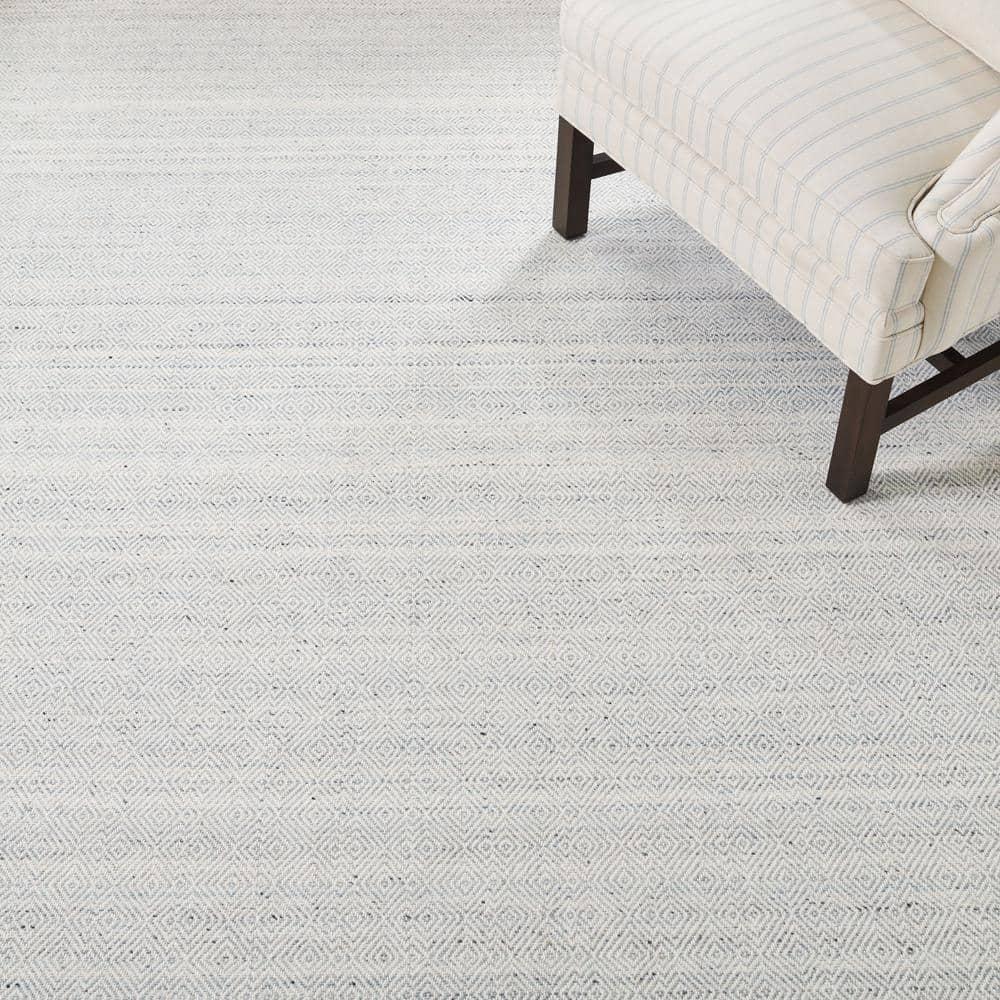 Martha Stewart Rugs Msr9675 Wilton Martha Stewart Hand Woven 80% Wool 20% Cotton Geometric Rug