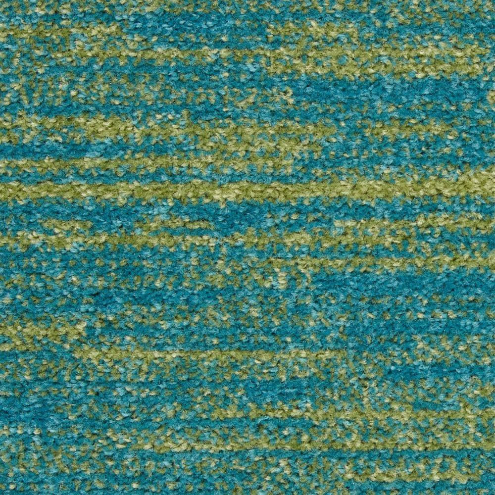 Nourison Nourison Essentials NRE01 Indoor/outdoor Area Rug - Blue Green 8' x 10'