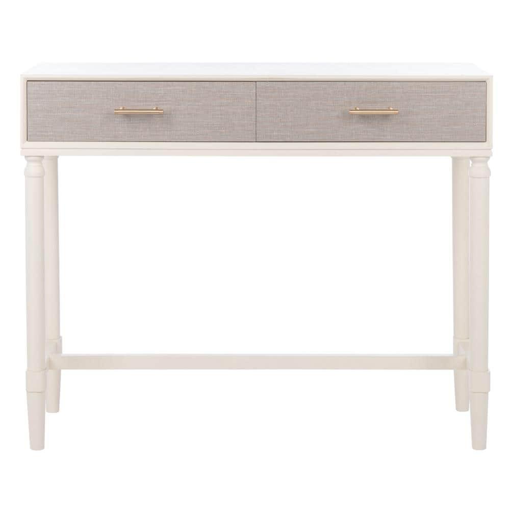 Estella 2 Drawer Console Table - CNS5731A - White - Safavieh