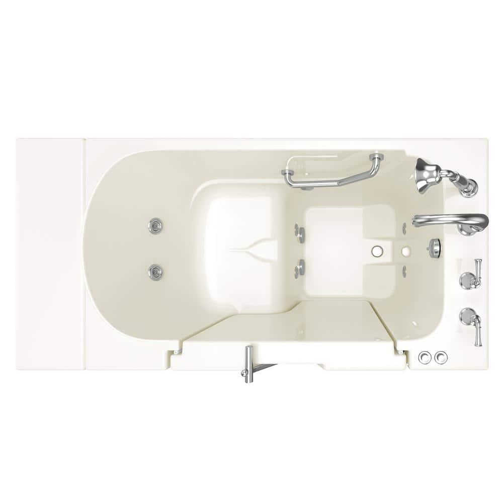 52'' x 30'' Walk-in Whirlpool Fiberglass Bathtub with Faucet