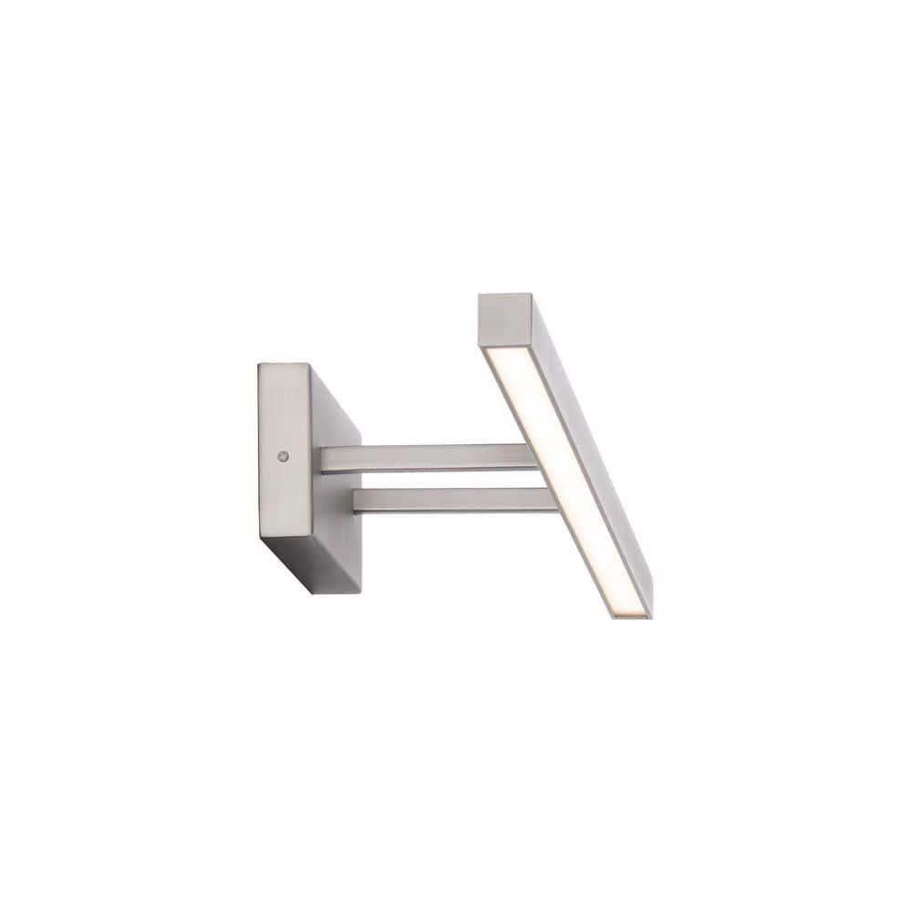 Parallax 24" Brushed Nickel LED Bath Bar with Dimmable Light