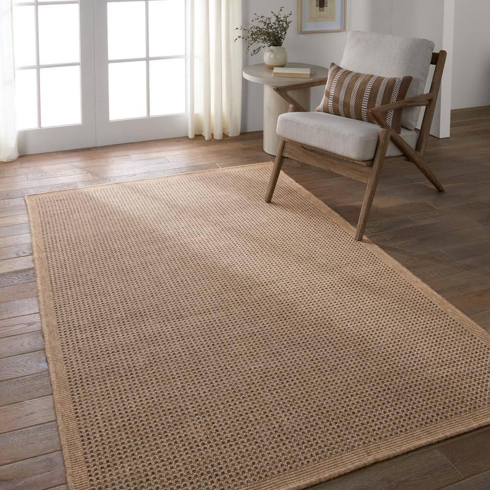 Tolkan Indoor / Outdoor Rug - Brown and Black / 4' x 6'