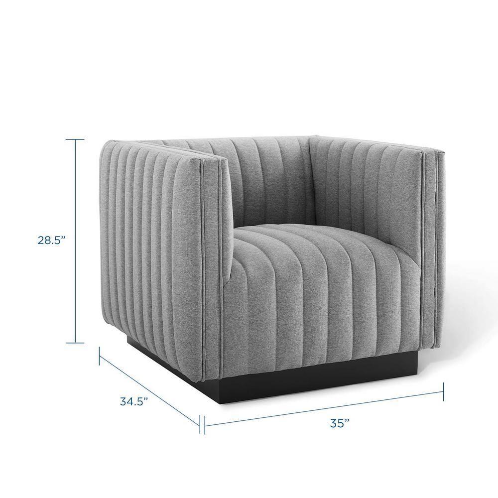 Modway Conjure Channel Tufted Performance Velvet Accent Armchair