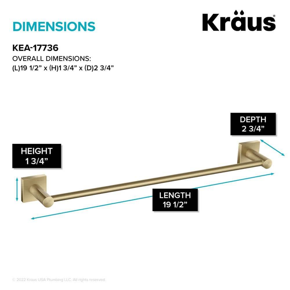 Ventus 18" Wall Mounted Towel Bar