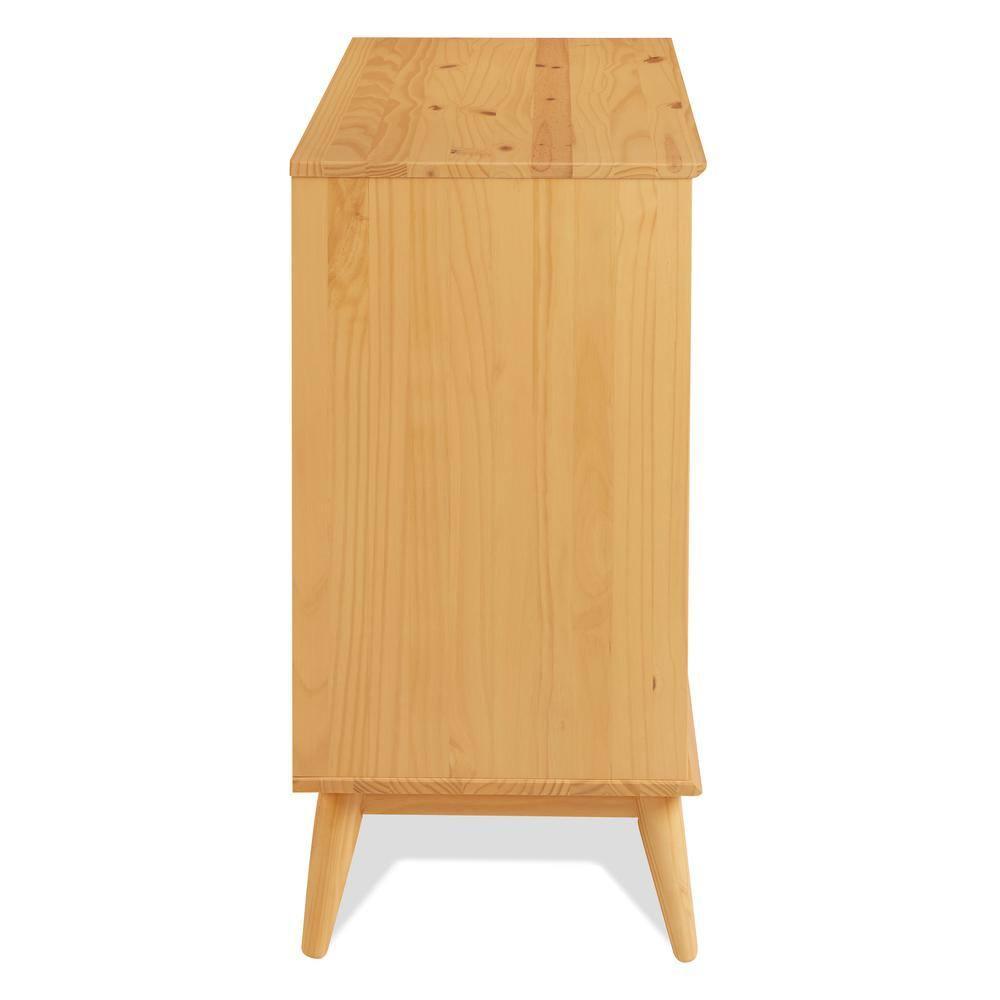Mid Century Three Drawer Dresser - Scandinavian Oak Finish