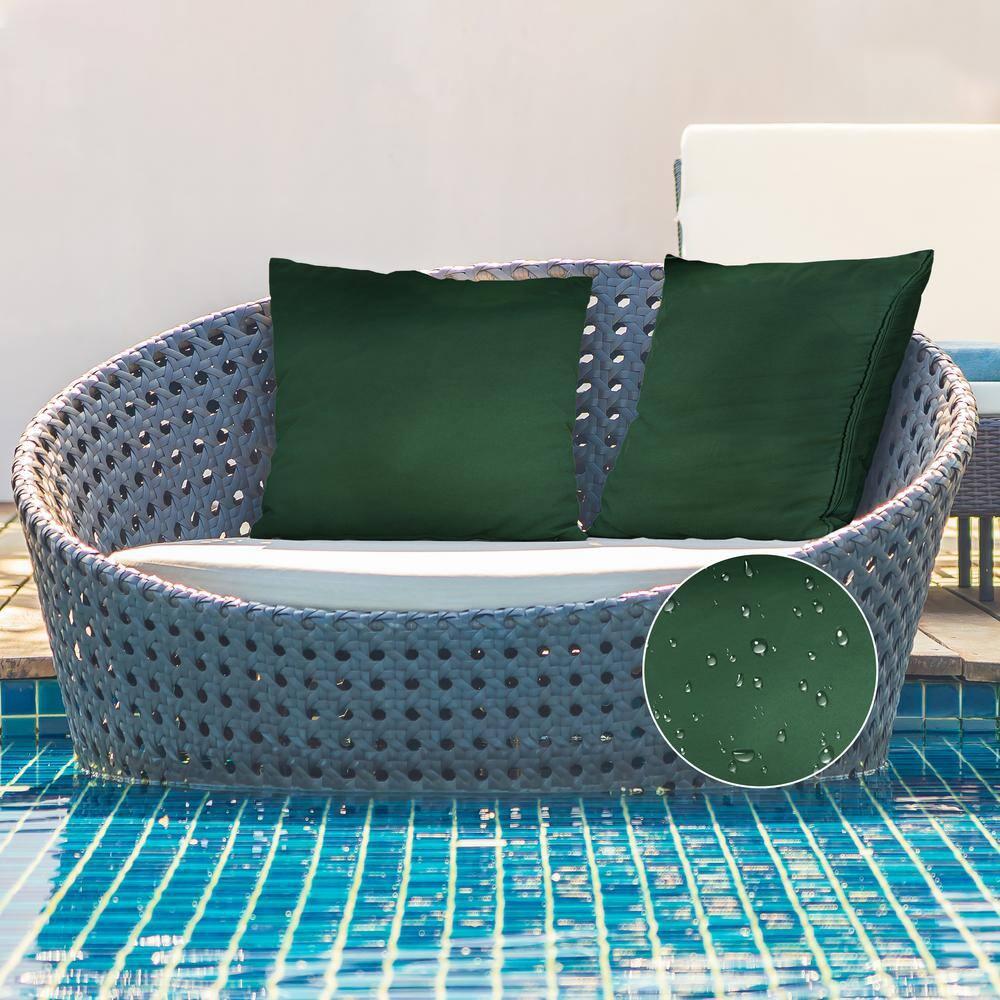 A1 Home Collections LLC Bedding Polyester Lumbar Indoor/Outdoor Pillow Cover (Set of 2)