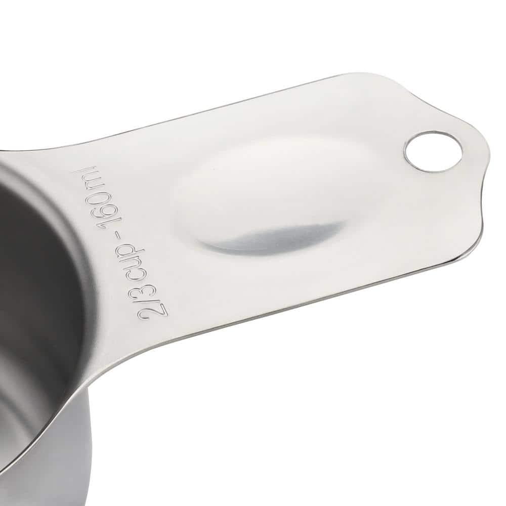 hghfhj  7-Piece Premium Stainless Steel Measuring Cups Set - Accurate  Magnetic  Easy Storage  and Durable for Liquid  Baking  and Kitchen Essentials - Compact and Space-Saving Design