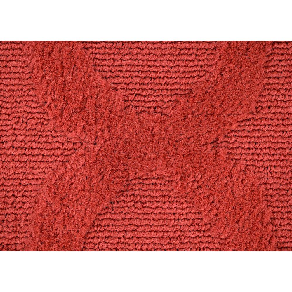 Garland Rug Quatro Polypropylene Chili Red Indoor Area Rug, 7'6" x 9'6"