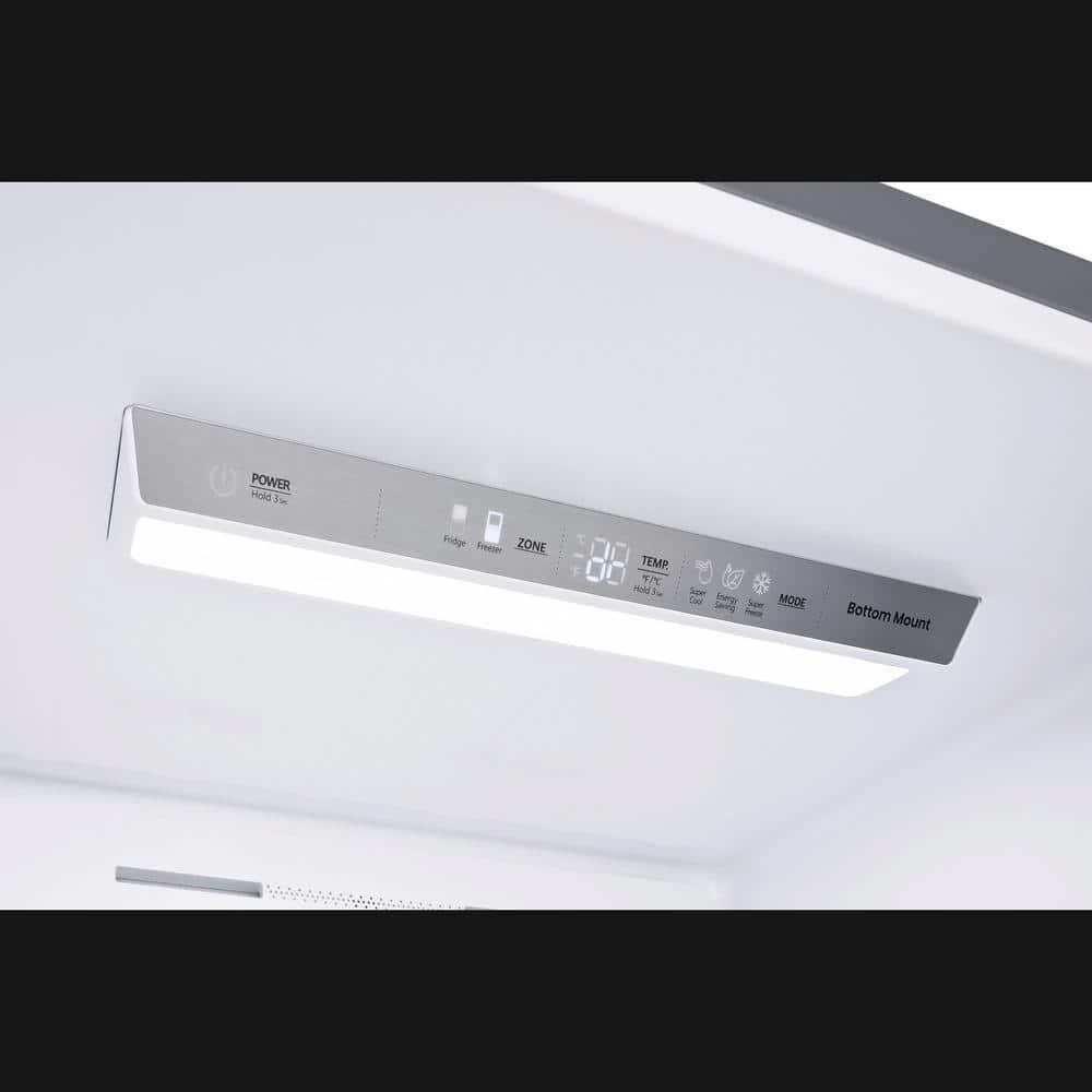 Summit Appliance FFBF279SSXH72LHD 28 in. Bottom Freezer Refrigerator - LHD