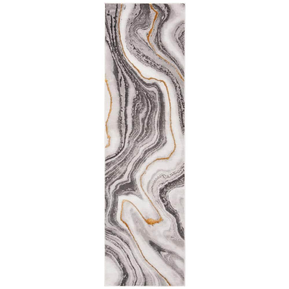 Craft CFT819 Loomed Indoor Runner Rug - Grey/Gold - 2'3"x6' - Safavieh