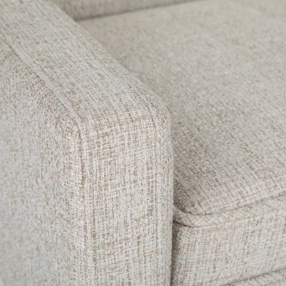 Simpli Home Parris Polyester Upholstered Bench