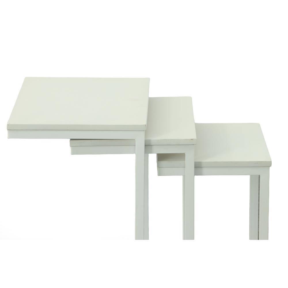Carolina Living Caroline Nesting Table Set White