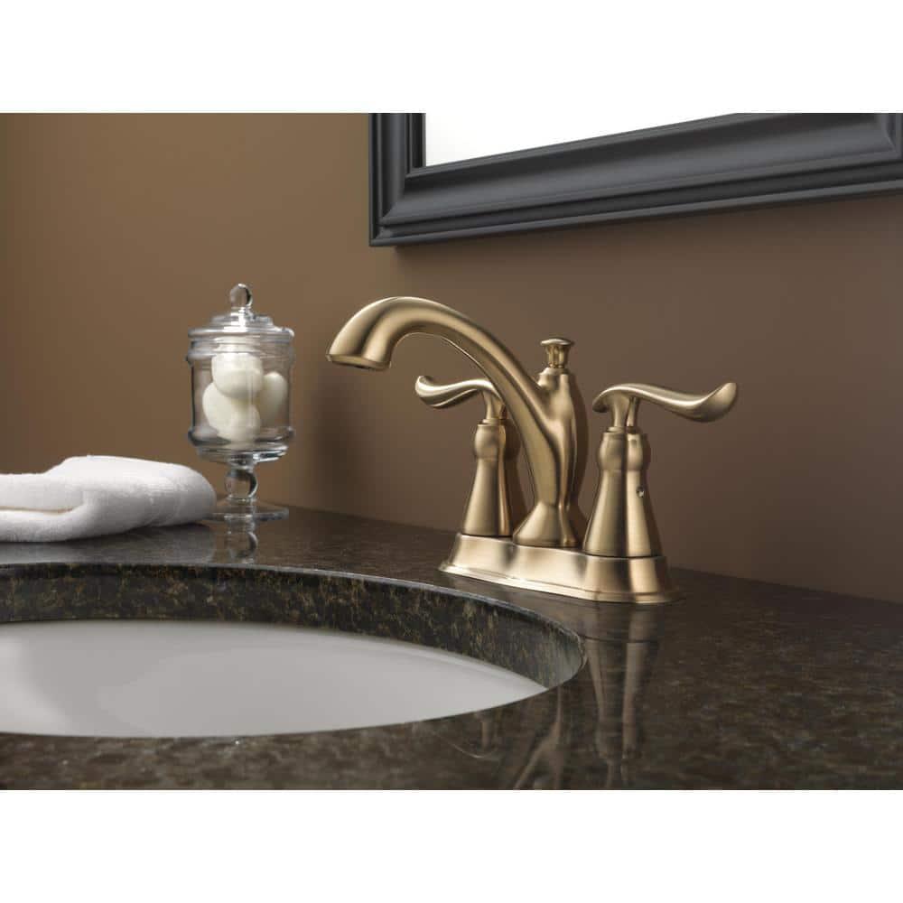 Linden Centerset Bathroom Faucet with Drain Assembly, 2-handle Bathroom Sink Faucet