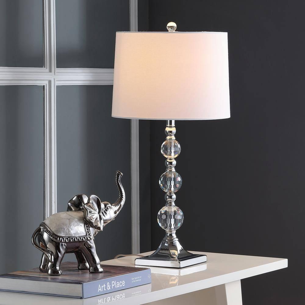 Maeve Crystal Ball Lamp (Set of 2) - Clear/White - Safavieh.