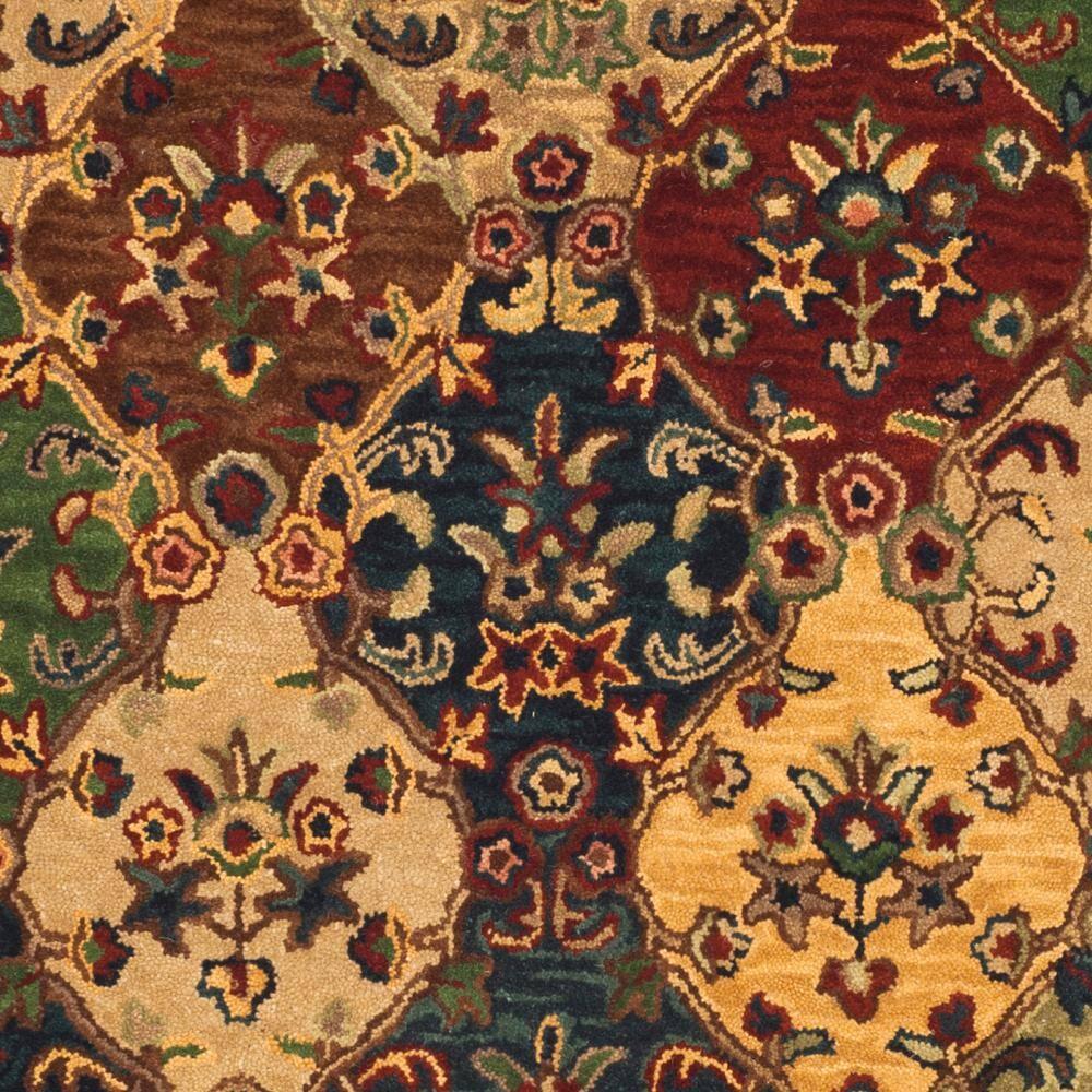 SAFAVIEH Heritage Malcolm Traditional Wool Area Rug, Beige/Burgundy, 4' x 6'