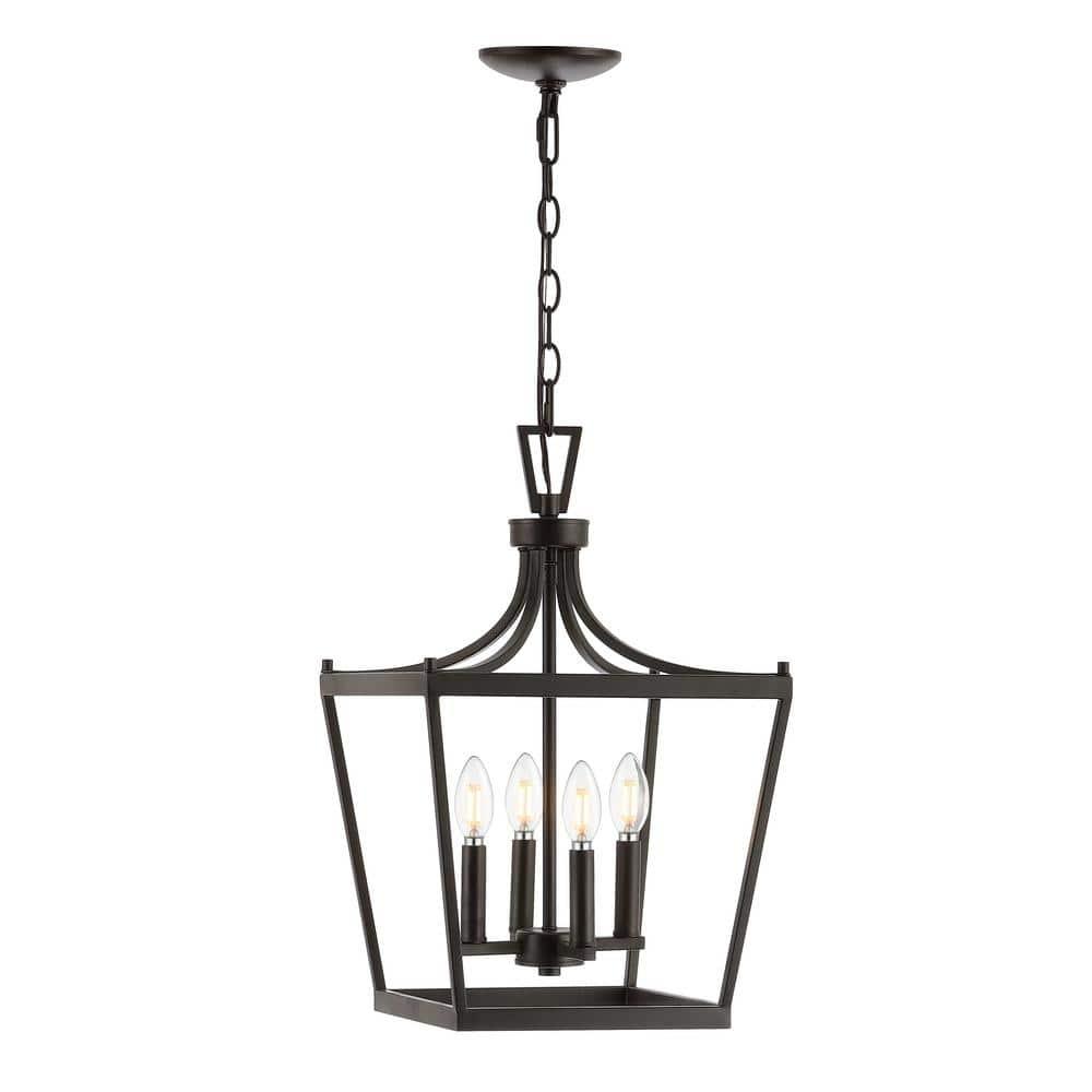 Nichi 4 Light Pendant - Oil Rubbed Bronze (Black) - Safavieh.