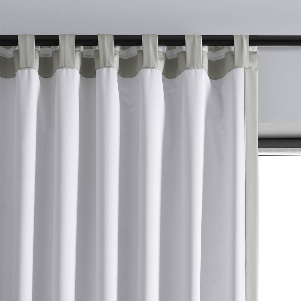 Exclusive Fabrics  Essential Polyester Solid Blackout Curtains - Thermal Insulated Window Curtains Rod Pocket (Single Panel) 50 X 84 - Greige