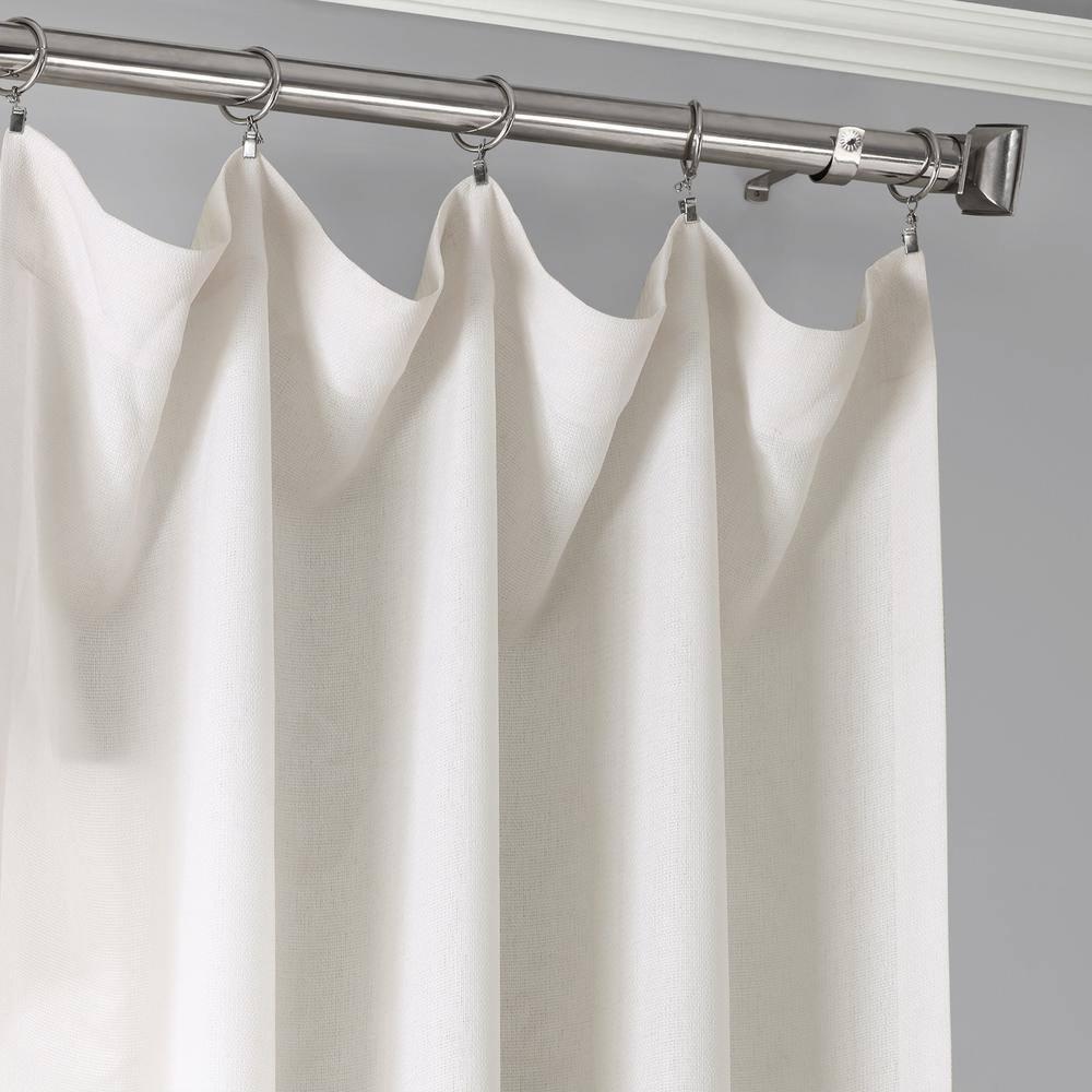 Ombre Aqua Faux Linen Sheer Curtain (1 Panel), Ombre Aqua, 50W X 108L