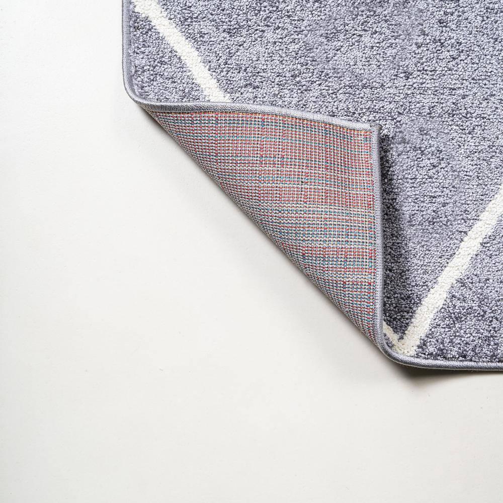 5'x8' Cole Minimalist Diamond Trellis Area Rug, Gray/White - JONATHAN Y