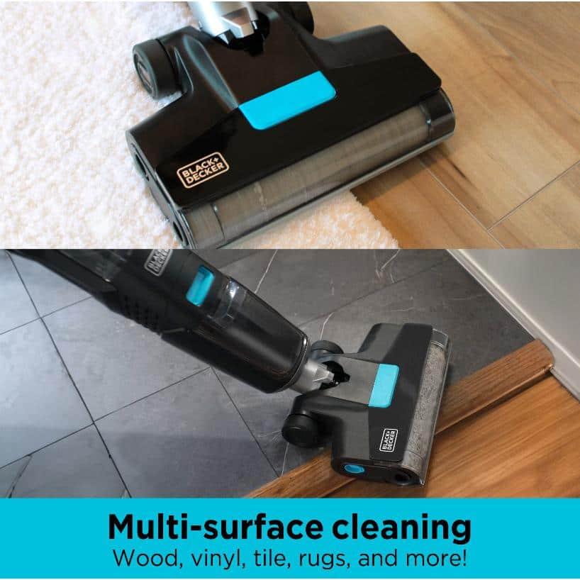 Black + Decker Multi-Surface Cordless Wet and Dry Vacuum + Wash Duo with Accessories Black: Rechargeable, Bagless, Foam Filter, Lithium Ion Battery