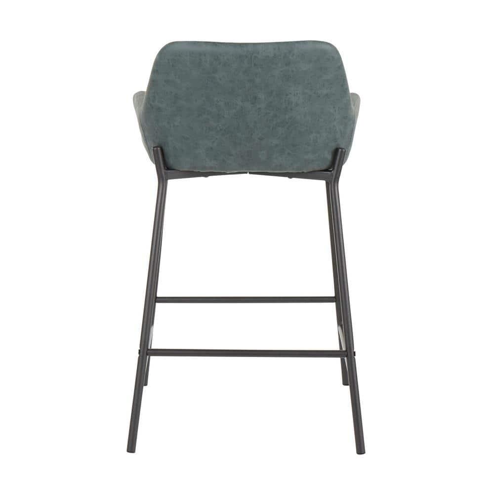 Greely Upholstered Counter Stool with Metal Frame