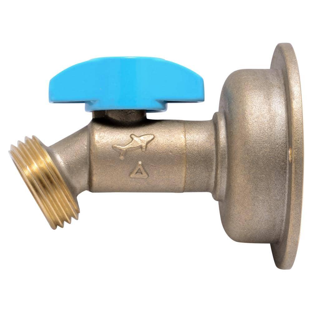 SharkBite No Kink 1/2 in. MHT X 3/4 in. MHT Anti-Siphon Brass Hose Bibb