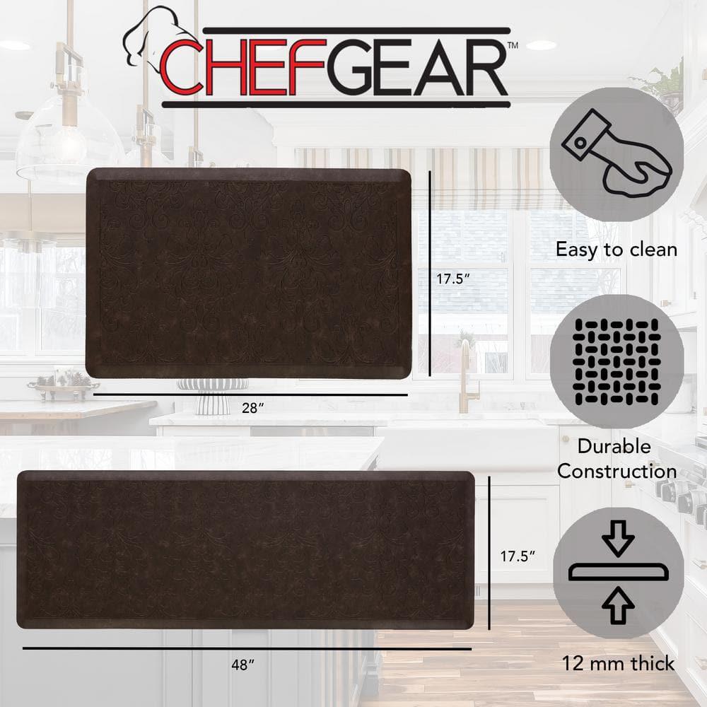 Chef Gear Embossed Soothing Comfort Anti-Fatigue Mat Set
