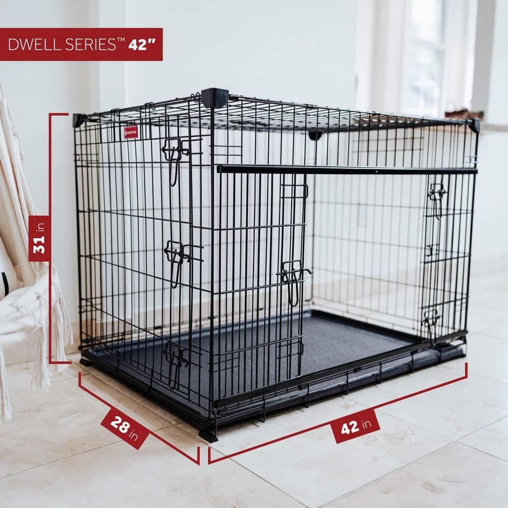 Lucky Dog Sliding Door Crates Pet Crate with Sliding Double Door
