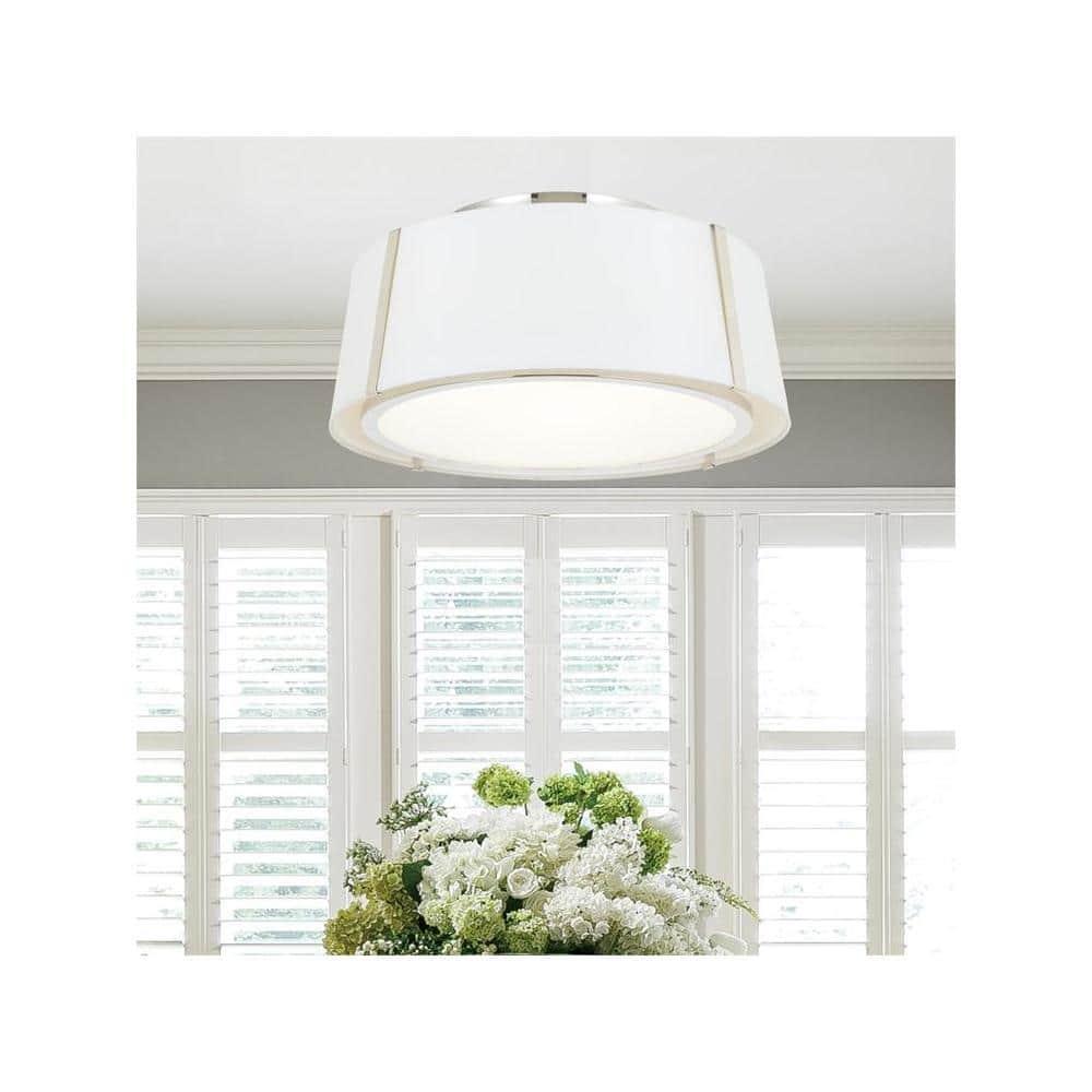 Crystorama Lighting Fulton 3 - Light Flush Mount in  Polished Nickel