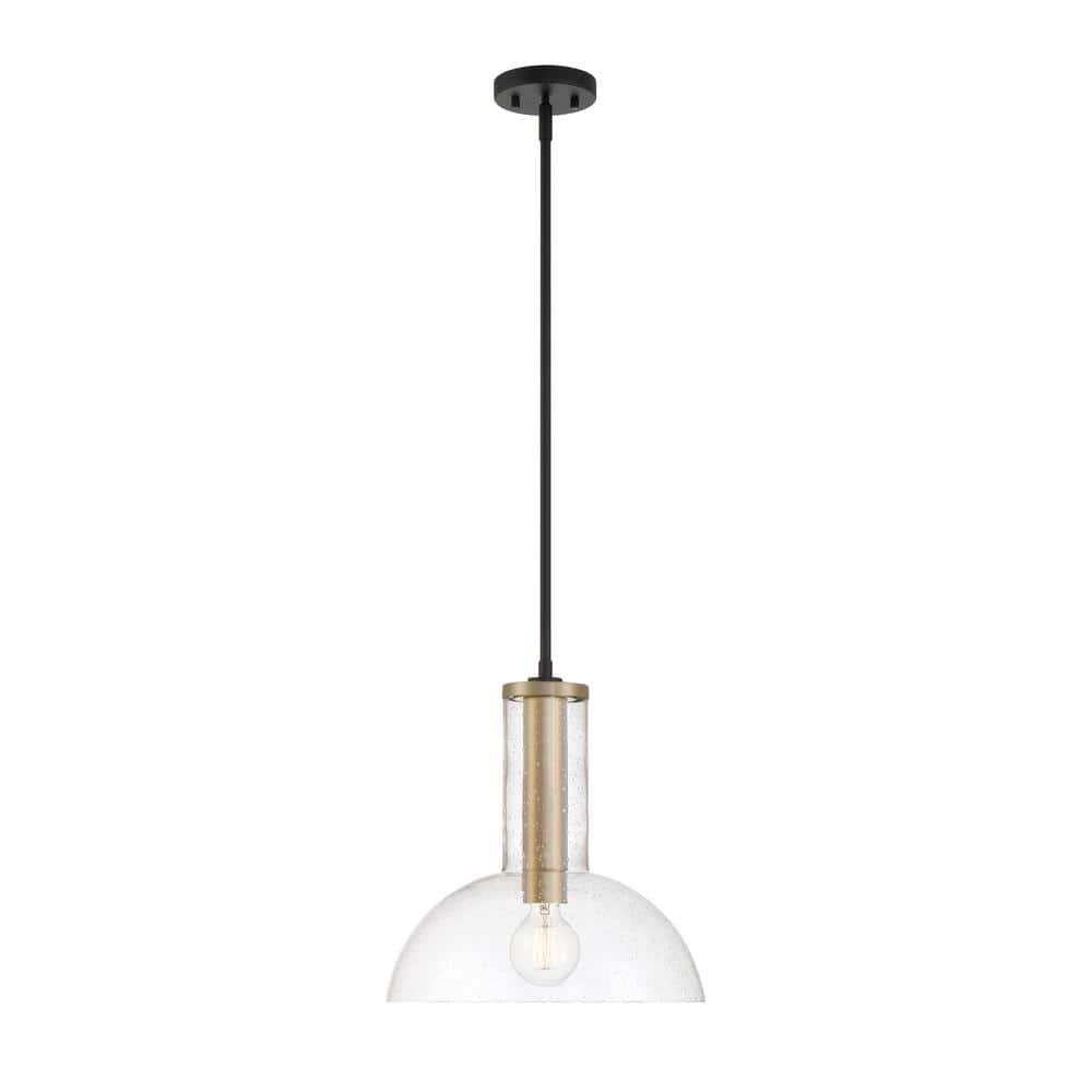 Designers Fountain Nova 14 inch 1-Light Matte Black Modern Pendant Light, D283M-14P-MB