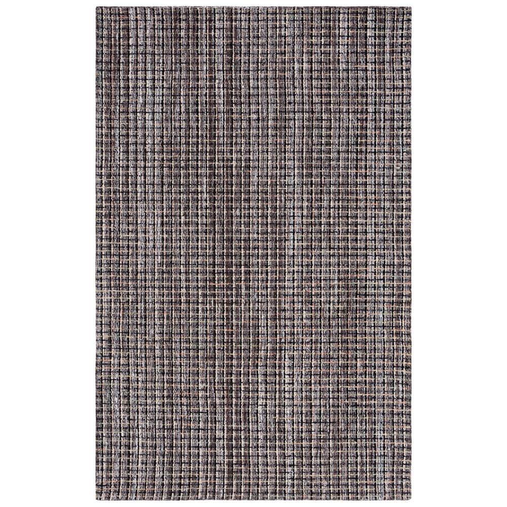 Abstract ABT491 Hand Tufted Area Rug - Brown/Black - 5'x8' - Safavieh.