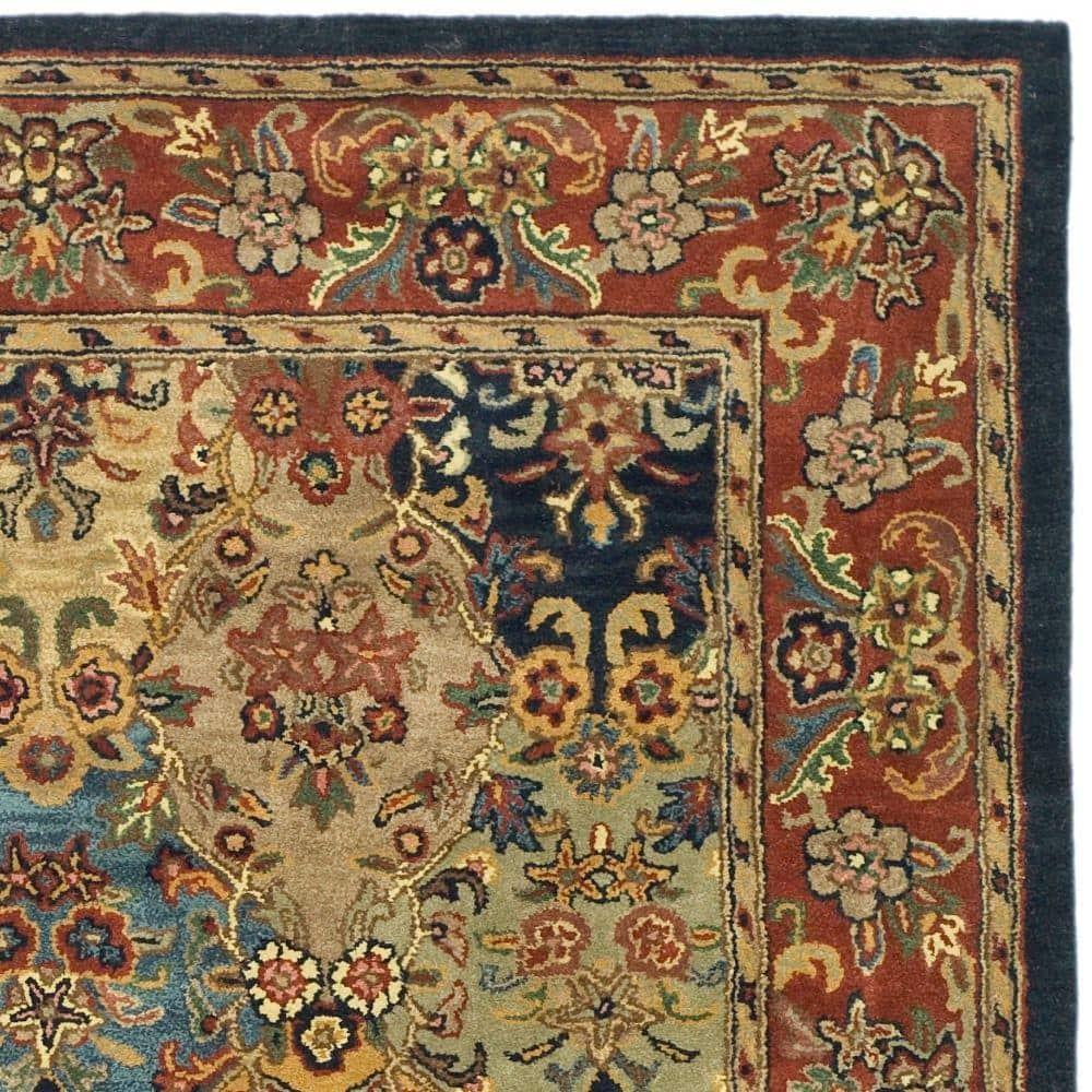 Heritage HG911 Hand Tufted Area Rug - Multi/Burgundy - 6'x9' - Safavieh.