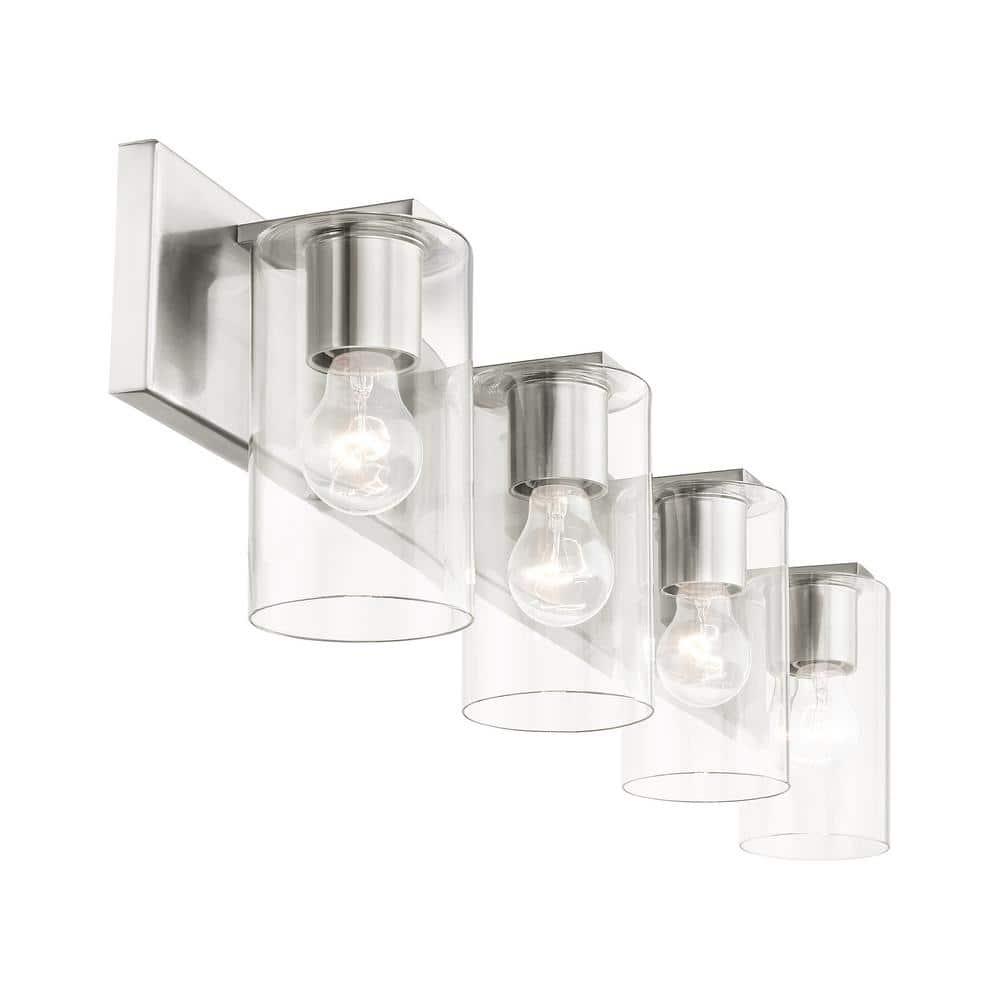 Livex Lighting Zurich 4 - Light Vanity in  Brushed Nickel