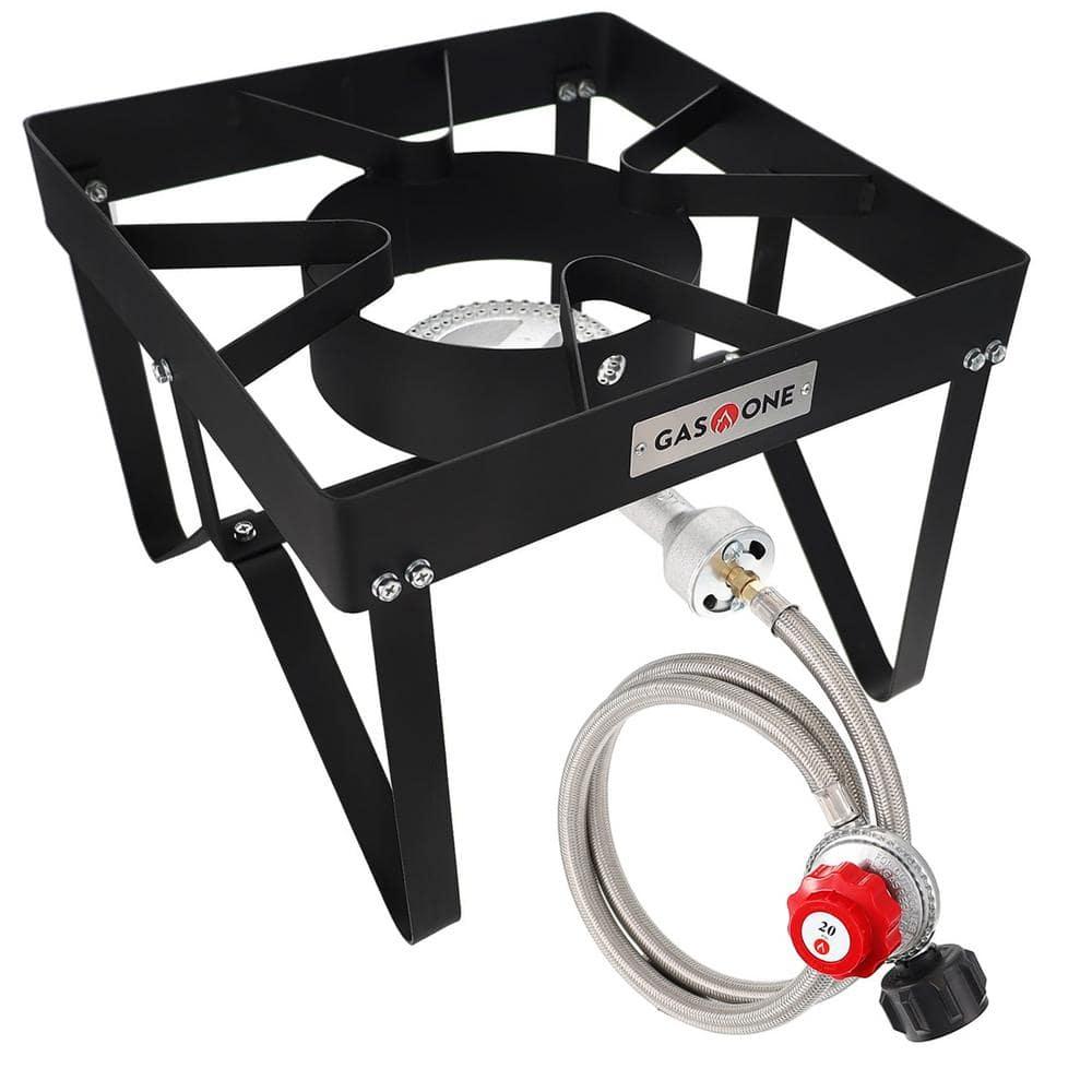GasOne Propane Gas Outdoor Stove with High Pressure Braided Hose