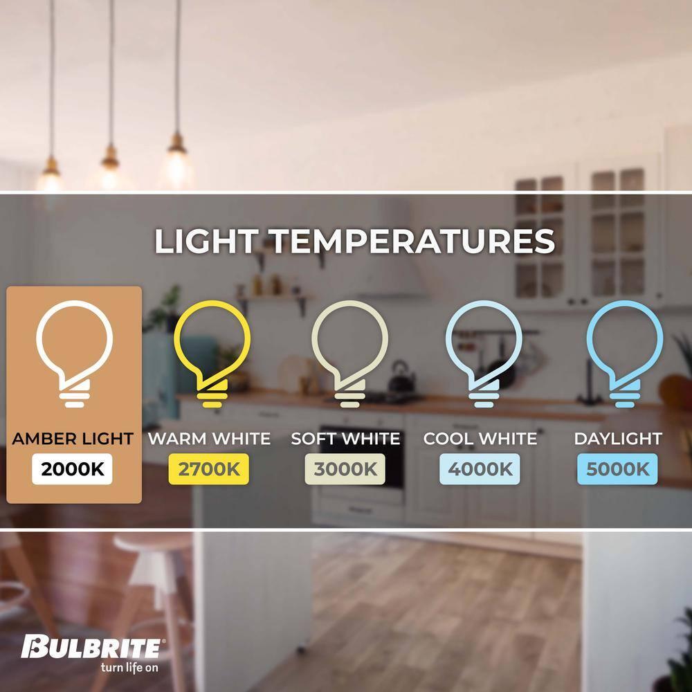 Bulbrite Industries 861410 60 Watt Equivalent, ST18 LED, Antique Dimmable Light Bulb, (2200K) E26/Medium (Standard) Base (Set of 2)