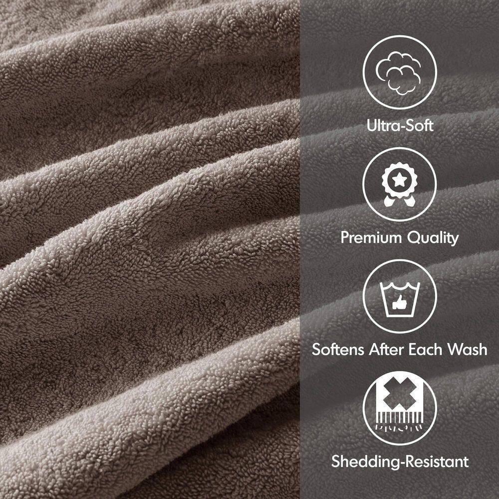 Madison Park Signature 800GSM Ultra-Soft 100% Cotton Absorbent Towel Set
