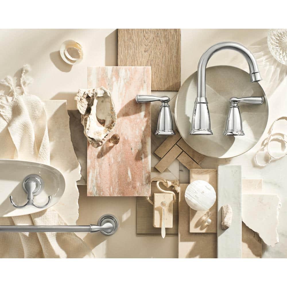 Moen Moen Banbury 8 In. Widespread Double Handle High-Arc Bathroom Faucet In Mediterranean (Valve Included) 84947-CH