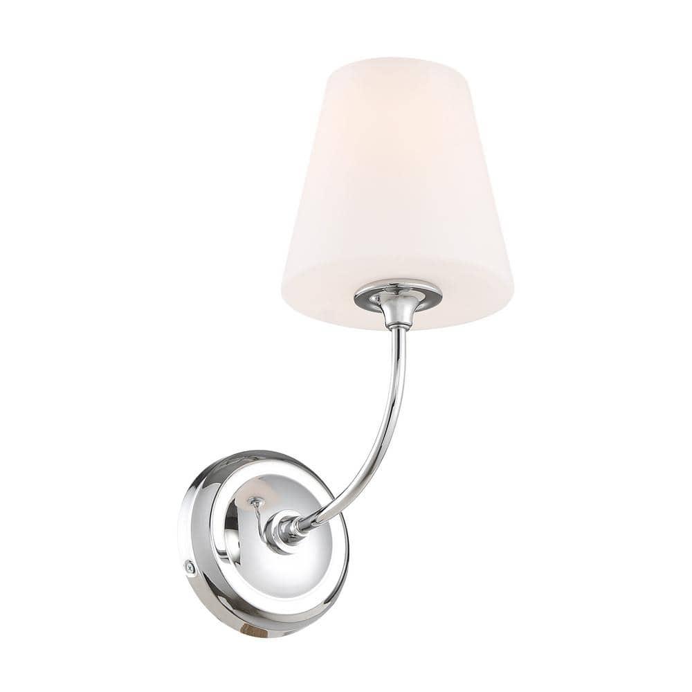 Crystorama Lighting Sylvan 1 - Light Sconce in  Polished Chrome