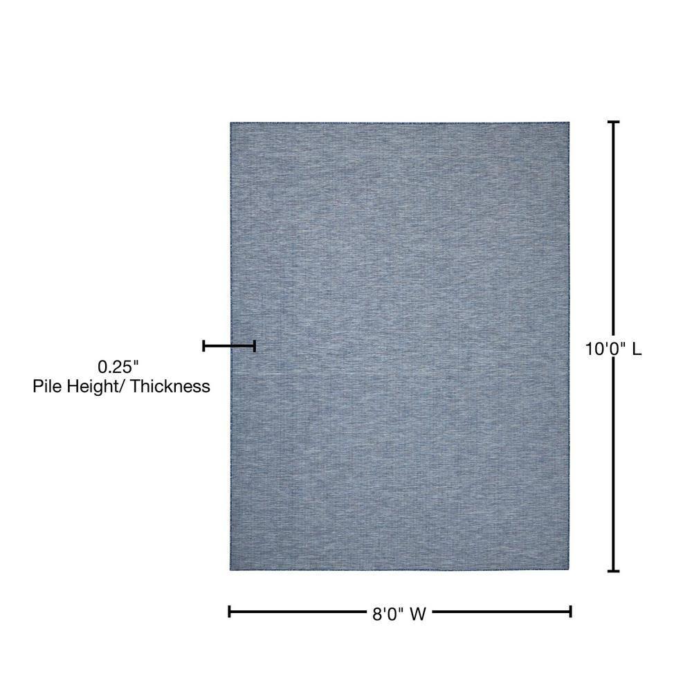 Nourison Positano POS01 Indoor/outdoor Area Rug - Navy Blue 8' x 10'