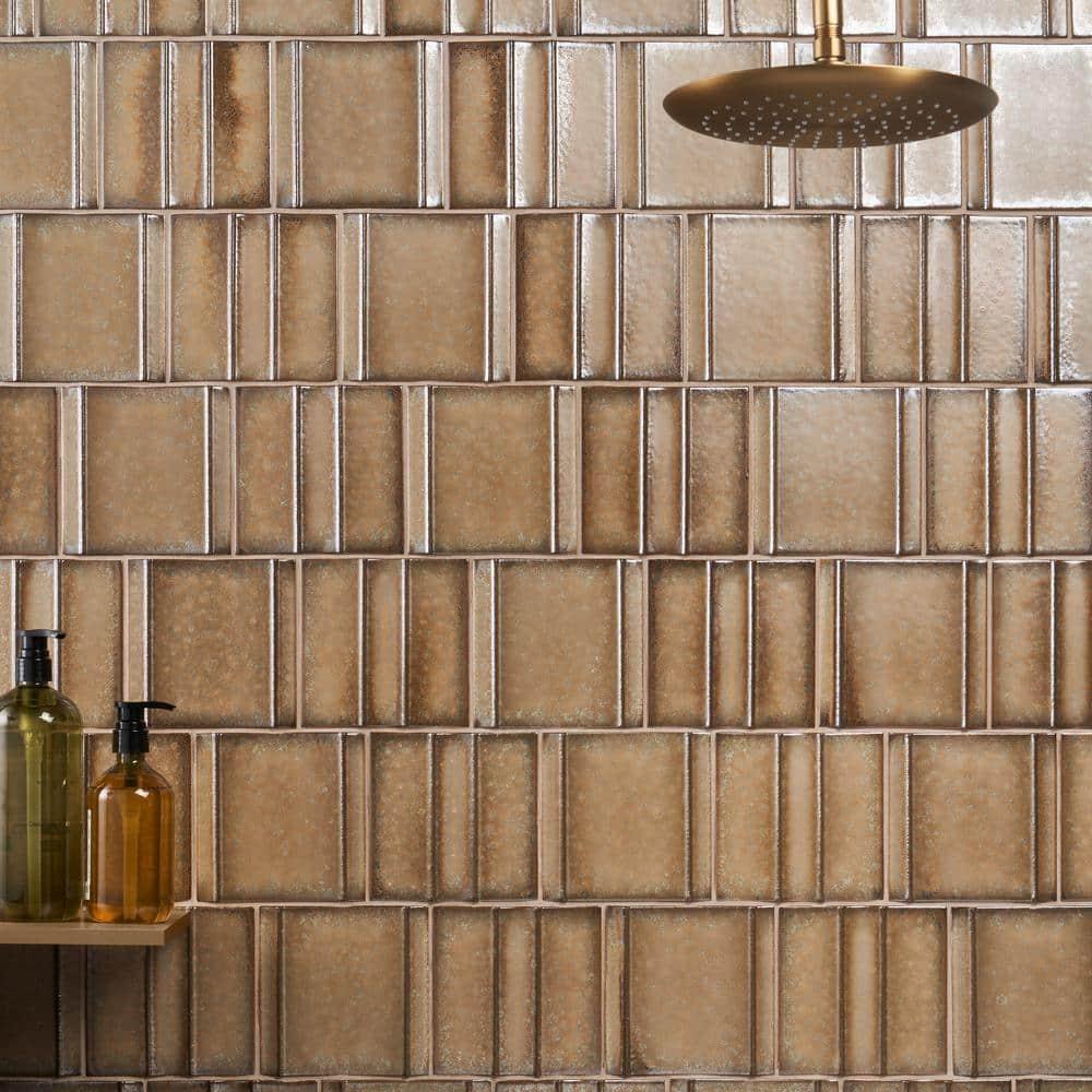 Ivy Hill Tile Metaru 5.82 In. X 5.82 In. 3D Metallic Look Matte Porcelain Wall Tile (7.82 Sq. Ft. / Case)