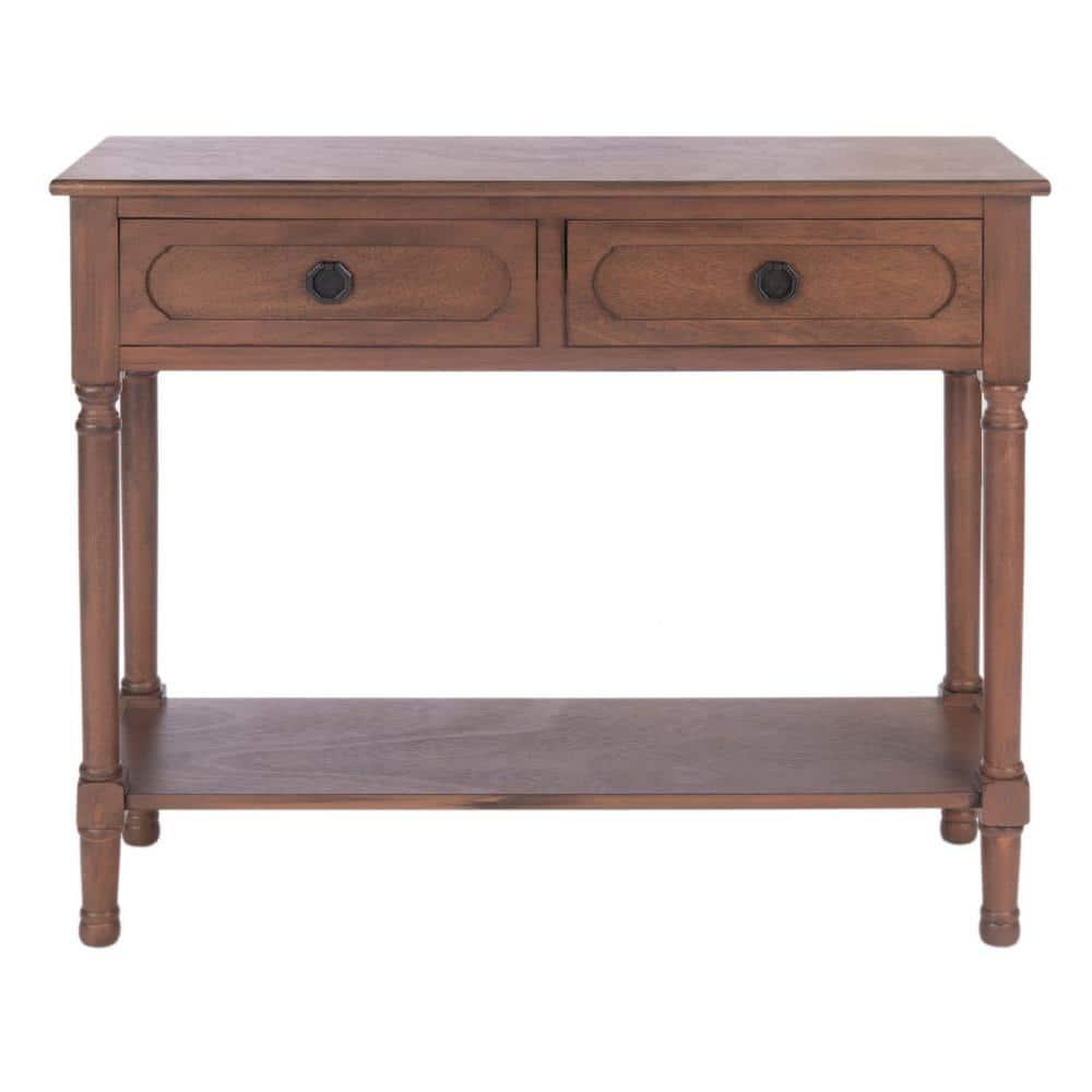 Allura 2 Drawer Console Table - CNS5725C - Brown - Safavieh