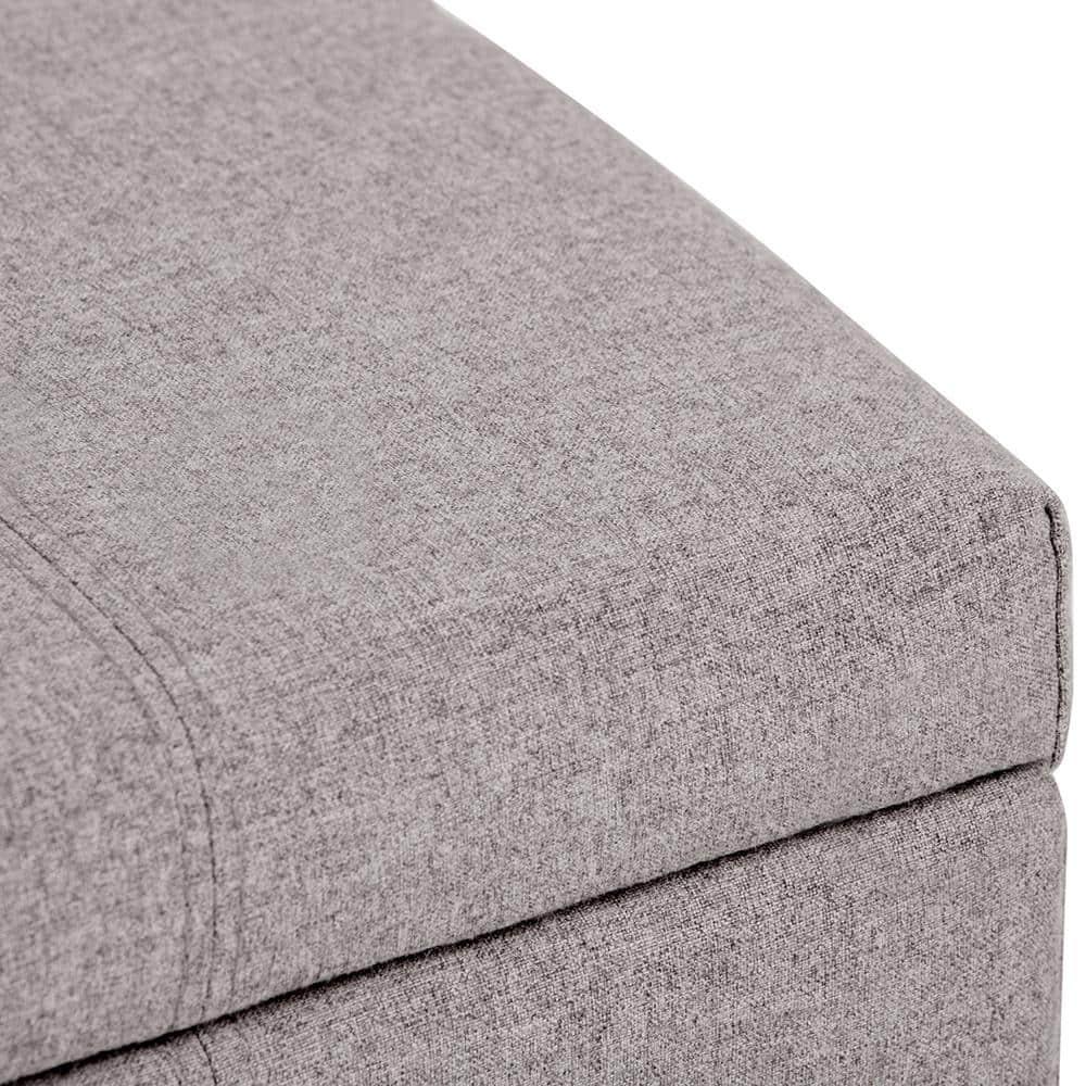 Dover Polyester Blend Upholstered Storage Bench