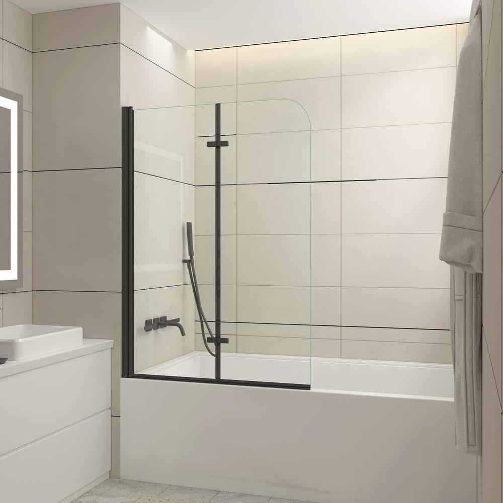 Jraty 39'' - W x 55'' H Door Frameless Tub Door with