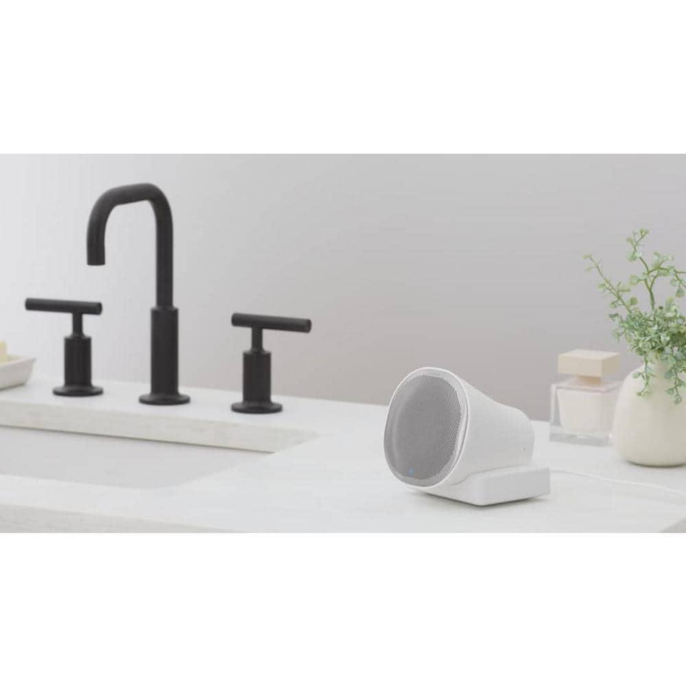 Purist® Widespread Faucet with Drain Assembly Low Lever Handles and Low Gooseneck Spout